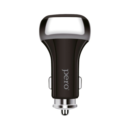 АЗУ PERO AC06 2xUSB-C PD, 50 Вт, черный